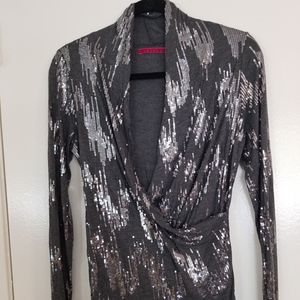Velvet Graham &Spencer Sequin Drape Sweater S